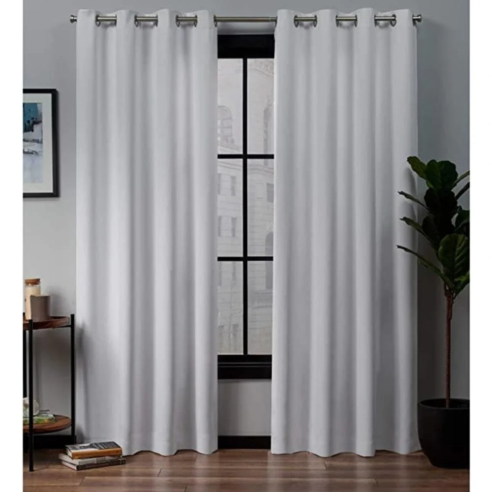 Exclusive Home Curtains Academy Blackout Grommet Top Curtain Panel Pair, 52x96